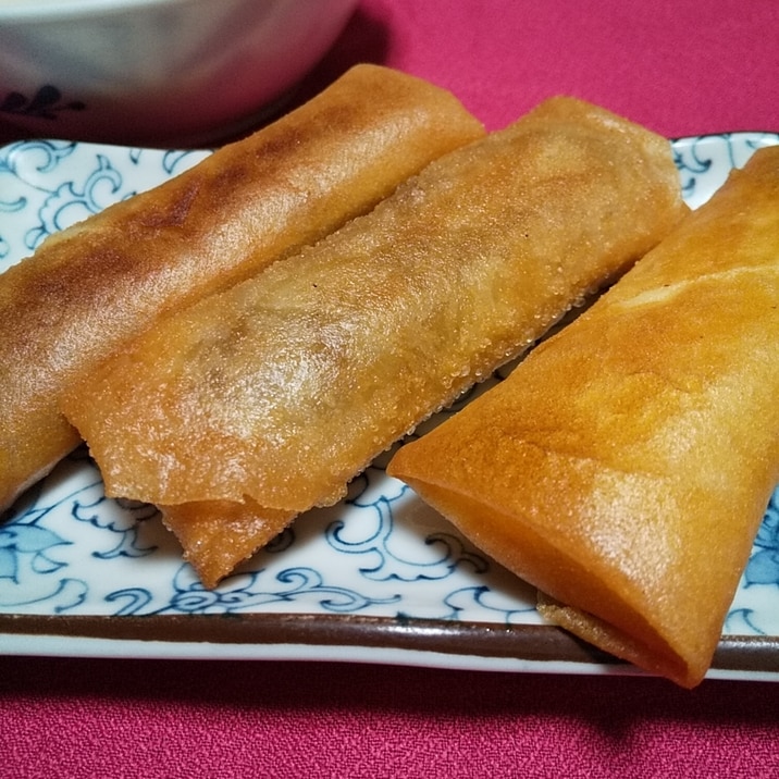 ゆで卵の春巻き